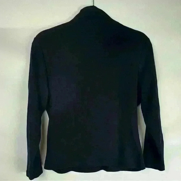 Mauve Draped Long Sleeve Open Front Top - Picture 4 of 6